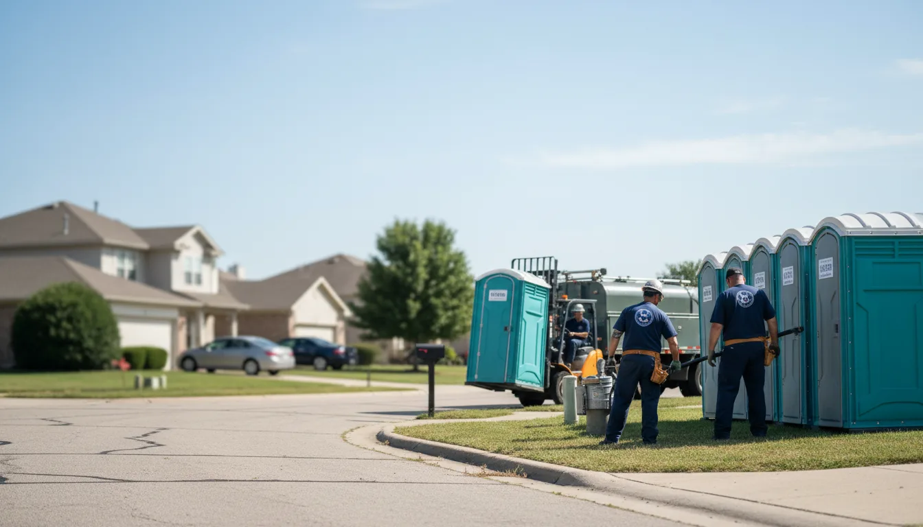 Porta Potty Rental in Knickerbocker, TX near me